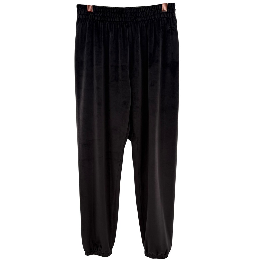 PINK Victoria's‎ Secret Velour Joggers Sweatpants Comfy Lounge Black S